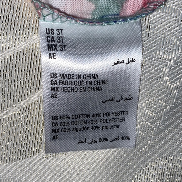 Epic Threads Pink and Blue Floral Kids Tee - Picture 3 of 6